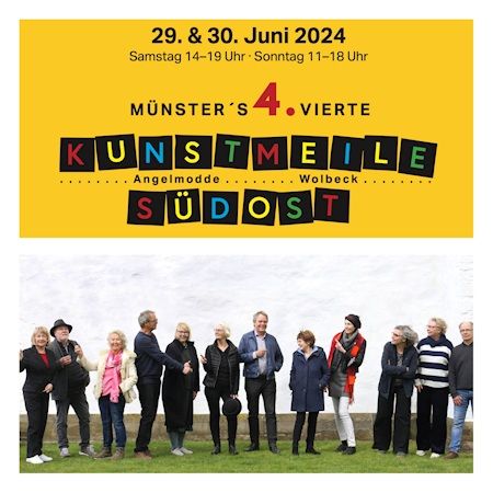 Plakat zur Kunstmeile 2024 am 29. & 30. Juni